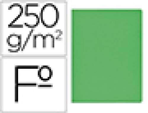 Classificador de cartolina gio simple intenso folio verde 250g/m2 , Giotto , 155315 , 8427291004425